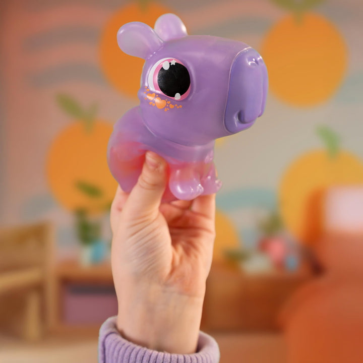 Animagic Let's Glo Capybara - Purple | Glowing, Floating, Squishy Electronic Pet