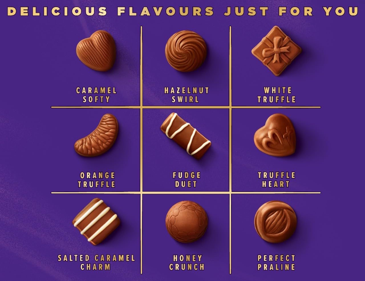 Cadbury Milk Tray Chocolate Box, 312g Assorted Milk Chocolates Gift Set 2