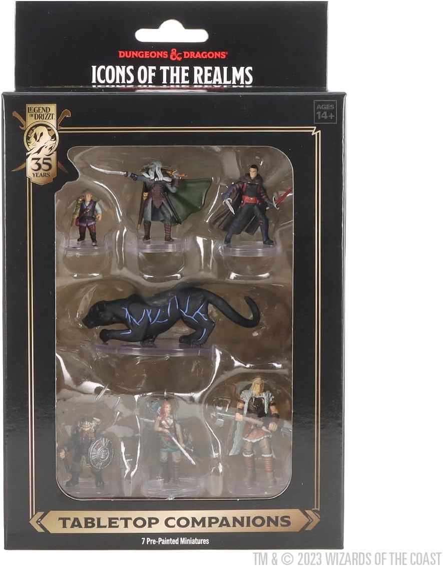 Wizkids D&amp;D The Legend of Drizzt 35. Jubiläums-Miniaturen, vorbemalte Tabletop-Begleiter, Box-Set 7