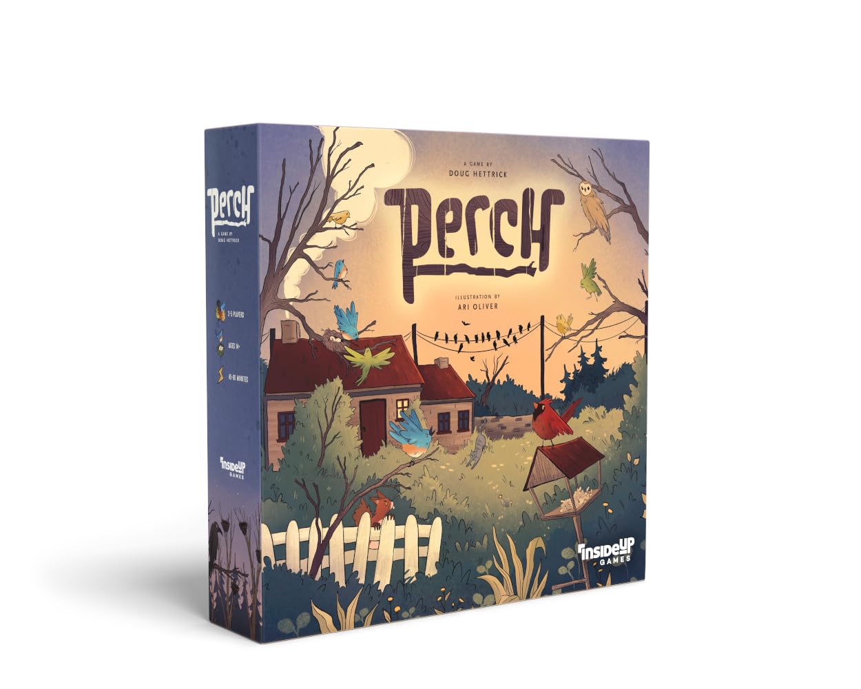 Inside Up Games Perch Board Game | Fast-Paced Area Control Strategy | Ages 14+
