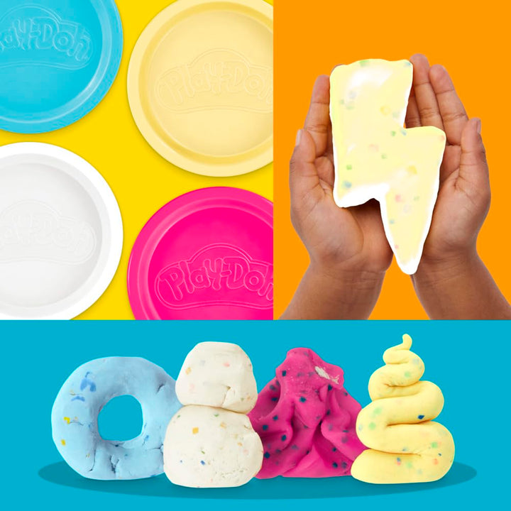 Play-Doh 4 Pack Confetti Compound - Creative Play for Ages 2+