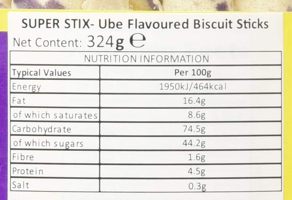 Super Stix Ube Flavour Wafer Stick with Super Dots 324g 4