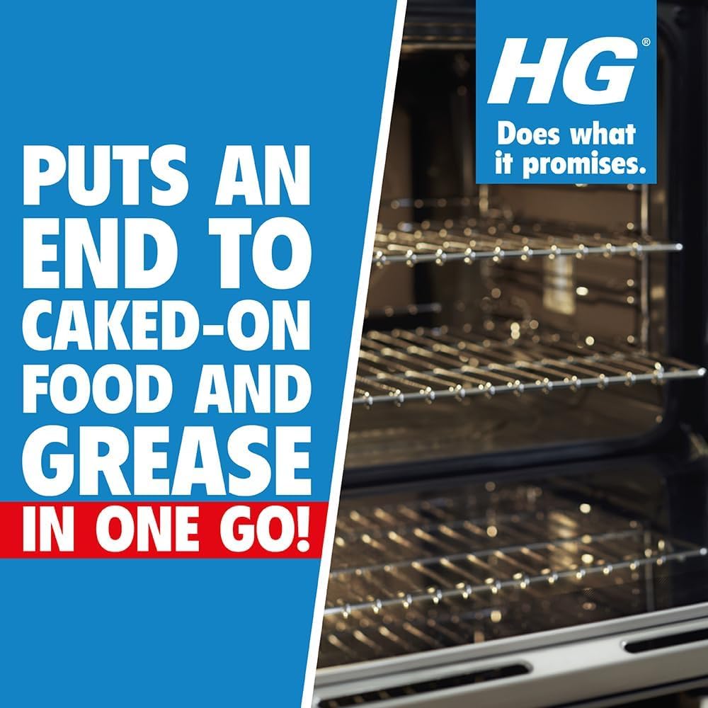HG Oven, Grill & Barbecue Cleaner Spray (500ml) - Heavy Duty Degreaser for Ovens, Grills, Baking Trays & Hobs