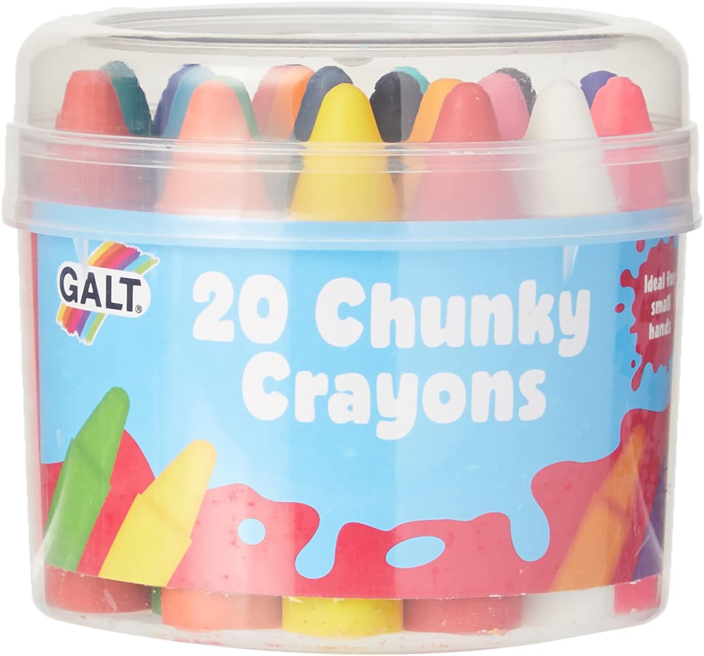 Galt Toys Chunky Crayons - 20 Piece Set, Easy to Hold Crayons for Kids Ages 3+ 6