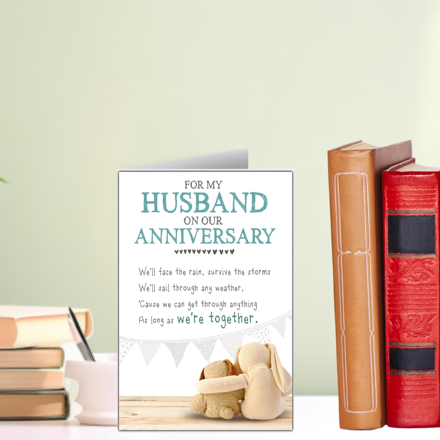 Emotional Rescue Husband Anniversary Card - Snuggly Bumpkins Range | 24 x 16.5 cm