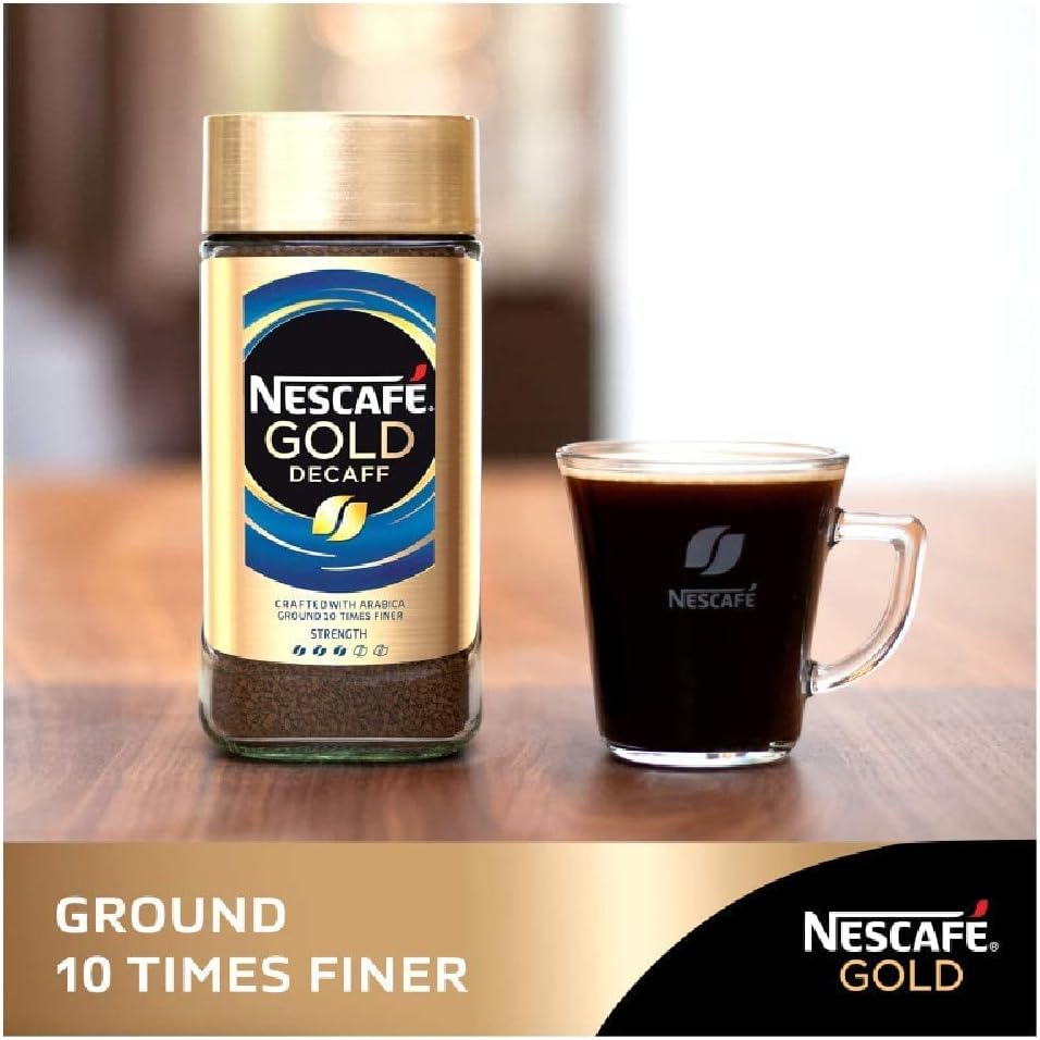 Nescafé Gold Blend Decaf Instant Coffee 200g - Smooth, Rich Aroma, Water-Processed Decaf 8