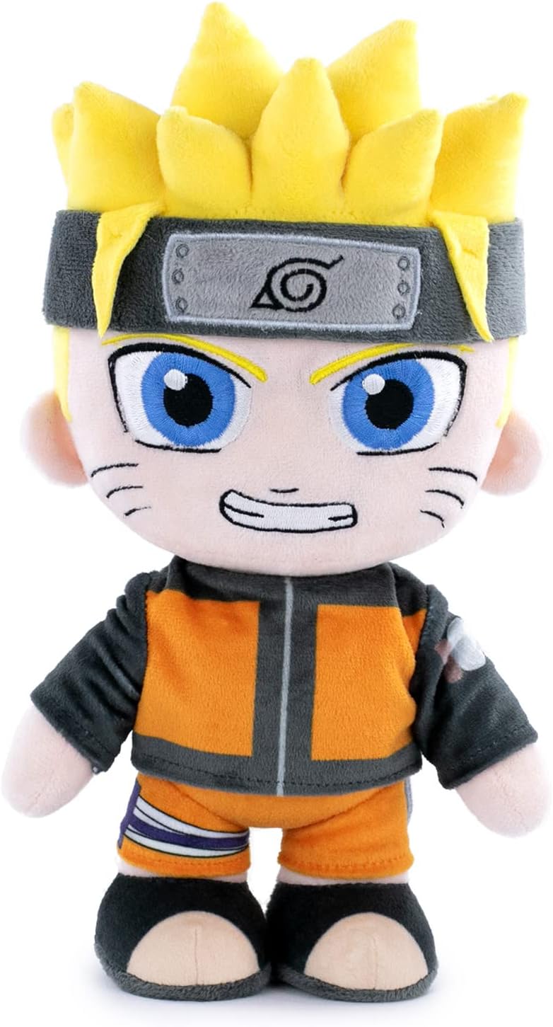 BARRADO Soft Toy of the Characters of Naruto 25cm, 9'84" - Naruto, Kakashi, Sasu