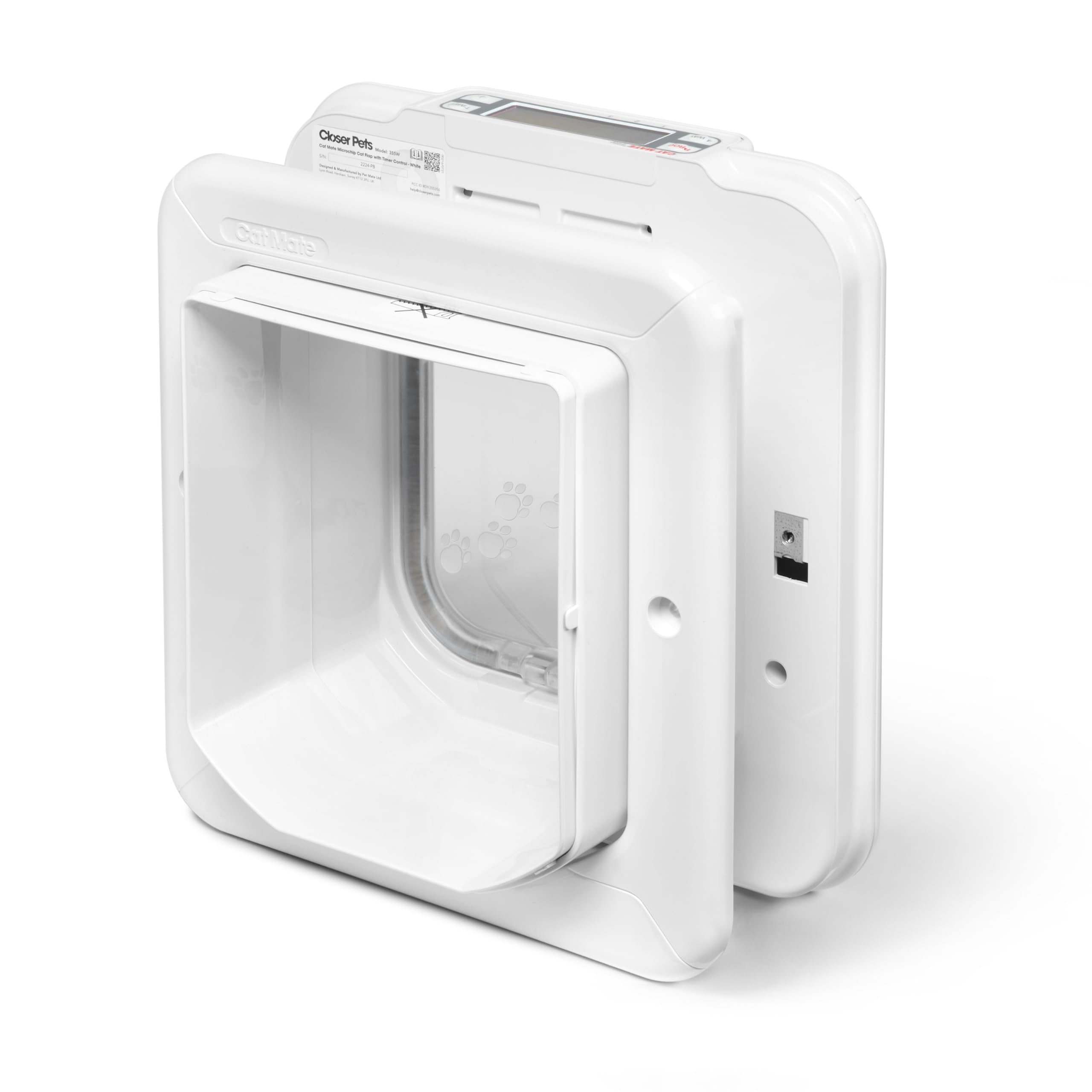 Cat Mate Elite Microchip Cat Flap with Digital Timer & LCD Display | Fits up to 100mm Thick Walls 7