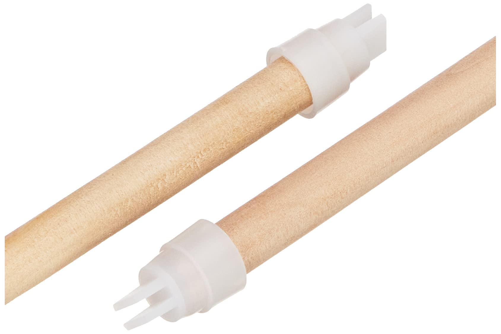 Kerbl Pet Wooden Perches - 45 cm Length | 2 x 10 mm & 2 x 12 mm Diameter | Includes Cage Bar Attachments 2
