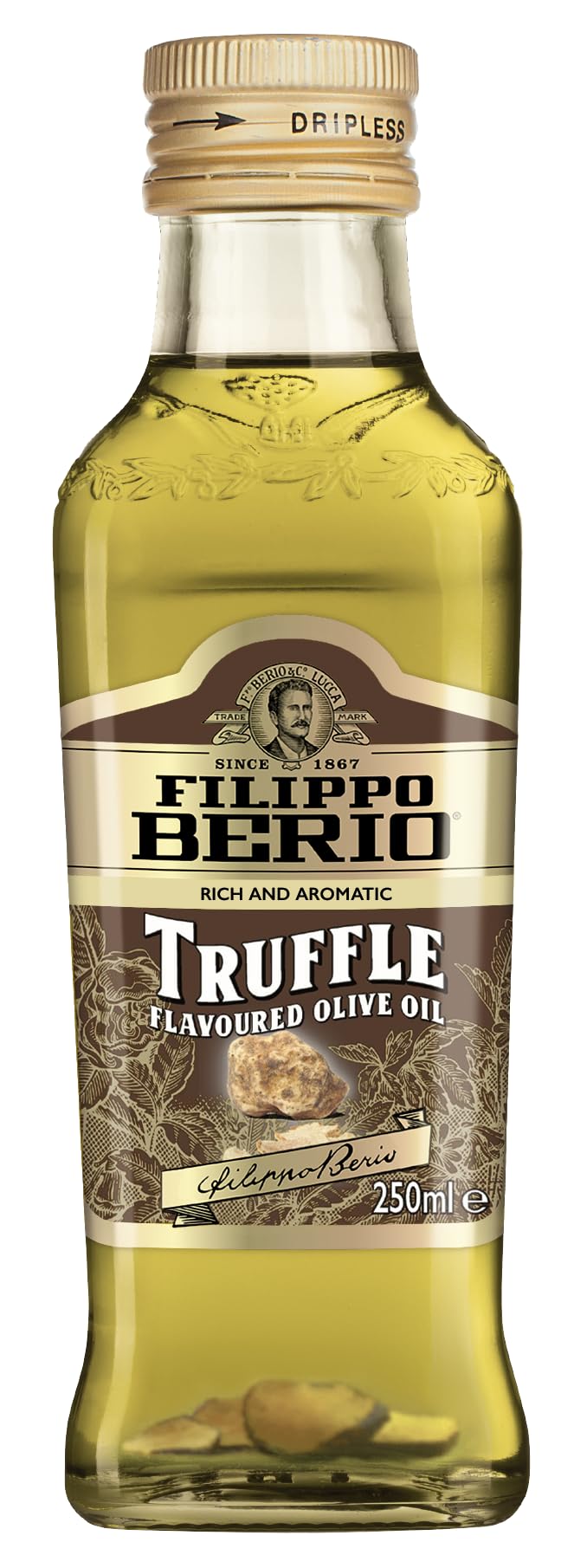 Filippo Berio Truffle Flavoured Extra Virgin Olive Oil - Real Truffle Flakes | 250ml 1
