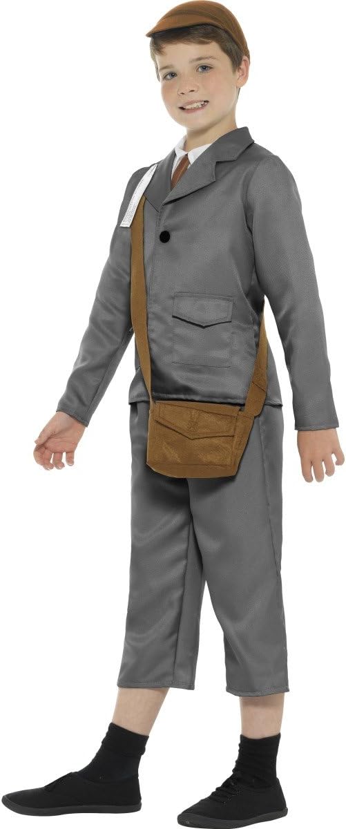 Smiffys WW2 Evacuee Boy Costume - Kids Historical Fancy Dress 3