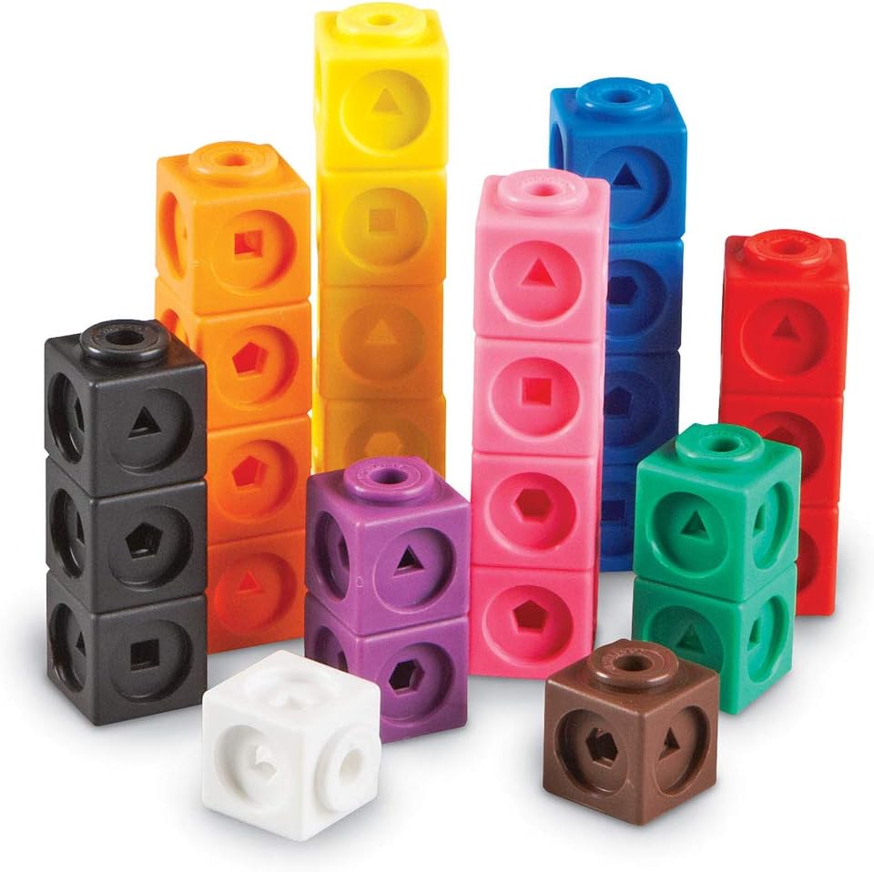 Learning Resources MathLink Cubes - Educational Building Set for Kids Ages 5+ 7