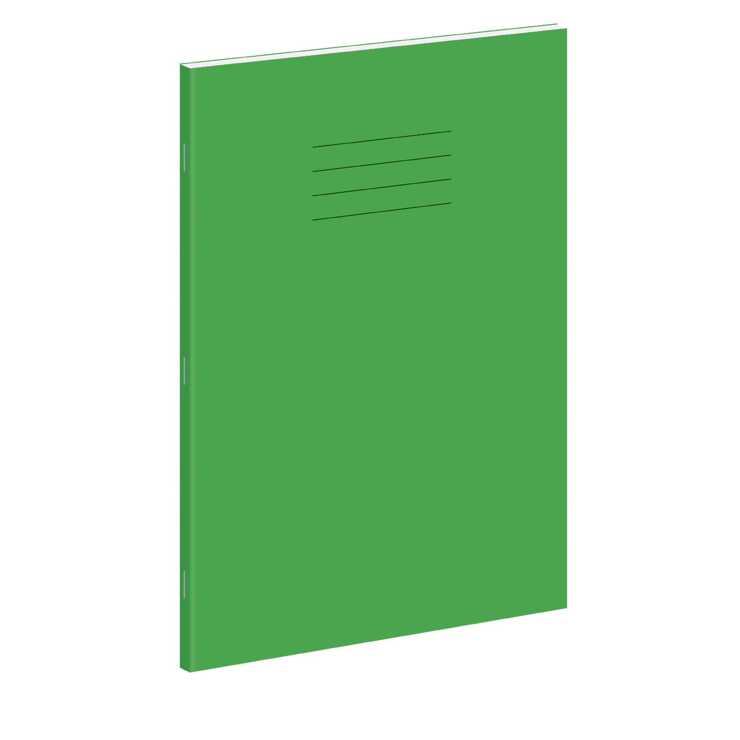 Hamelin A4 Exercise Books - 48 Pages, 8mm Ruled & Margin, Light Green | Pack of 10