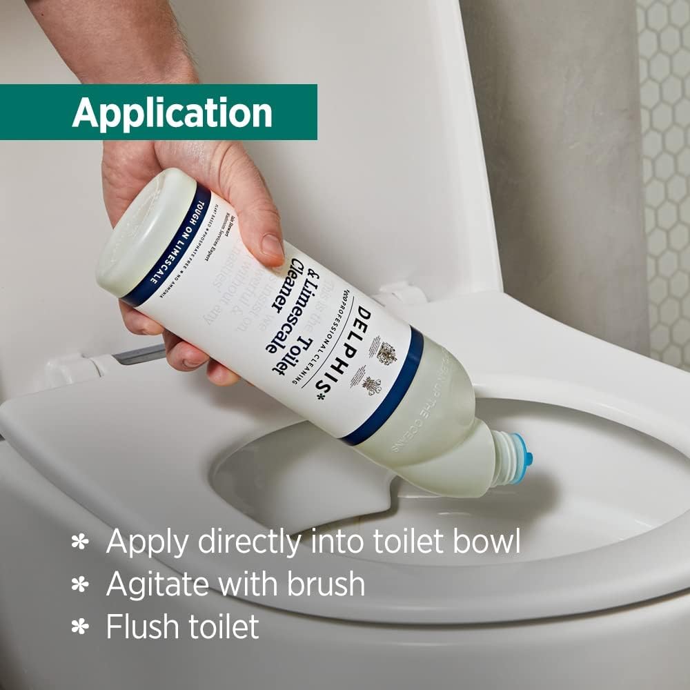 DELPHISECO Eco Toilet & Limescale Cleaner - 750ml Gel | Plant-Based Descaler 4