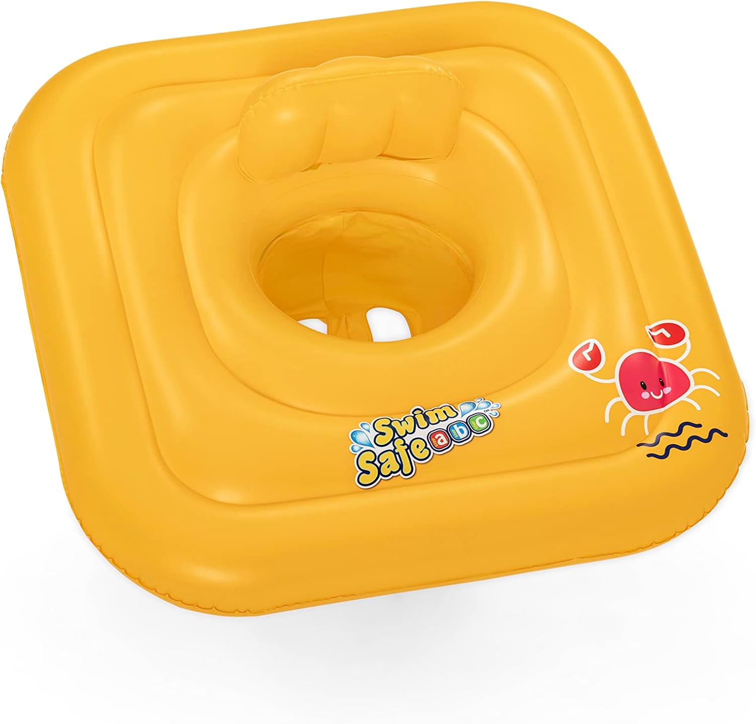Bestway Swimming Float Inflatable for Toddlers | Square 3-Ring Inflatable Baby B 5