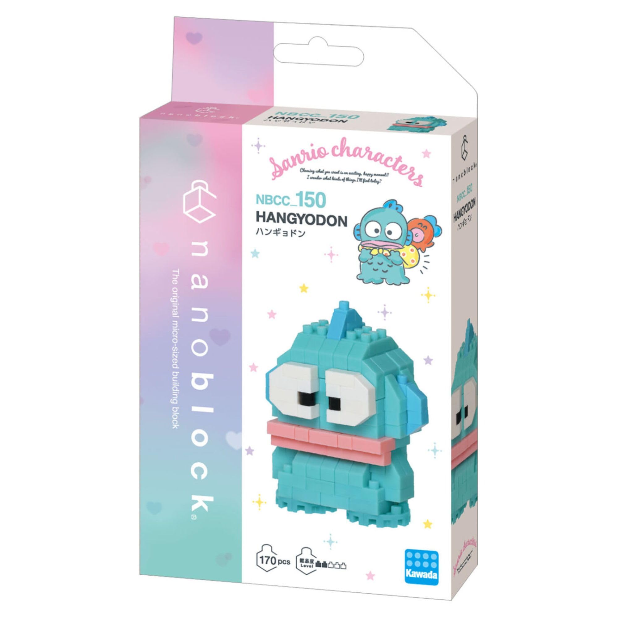 nanoblock Sanrio Hangyodon Model Kit | 170 Micro-Bricks | Difficulty 2/5 | Ages 12+ 3