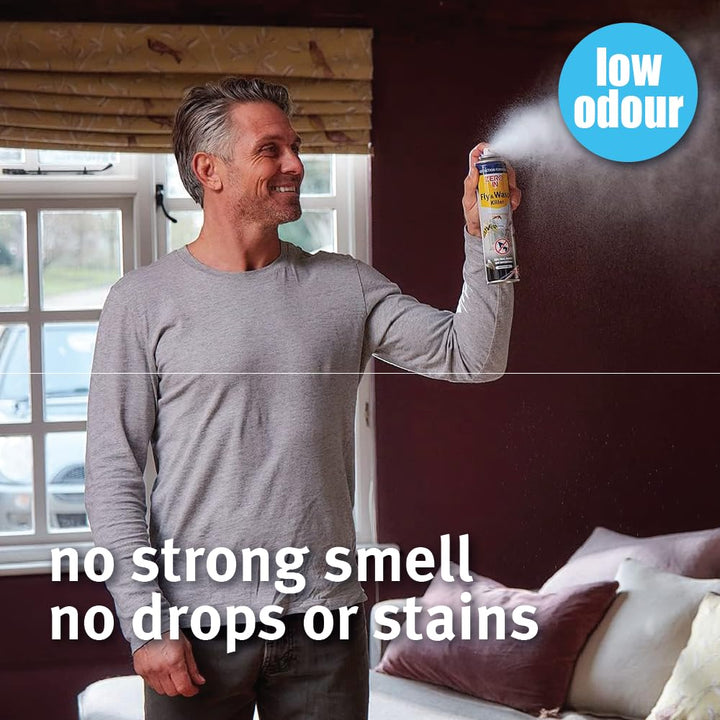 Zero In Fly and Wasp Killer - 300 ml Aerosol Spray for Flying Insects