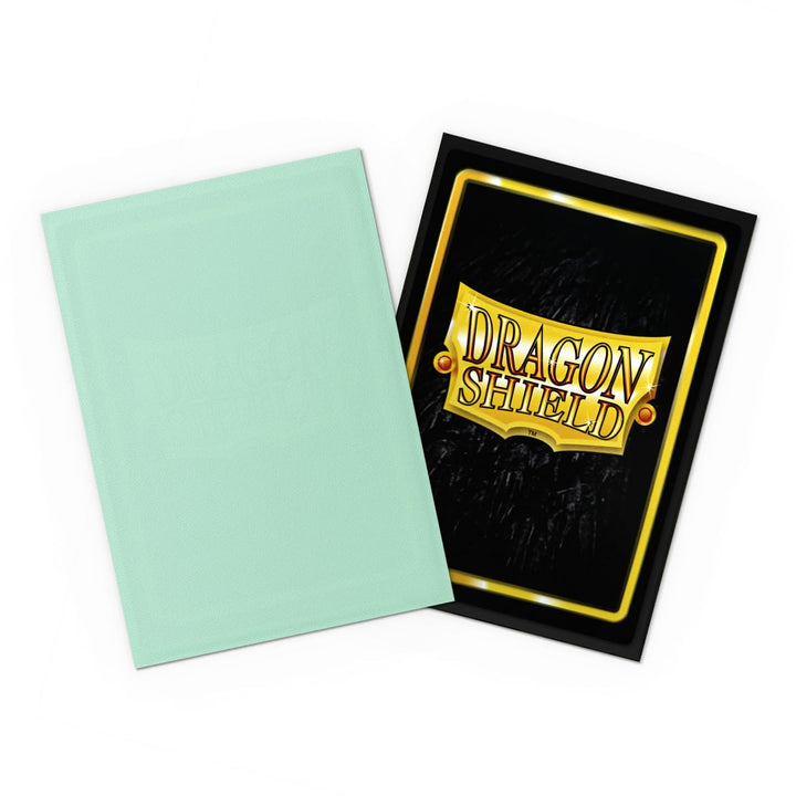 Dragon Shield Japanese Size Card Sleeves - Black Interior, Clear Front Matte Back - Pack of 60