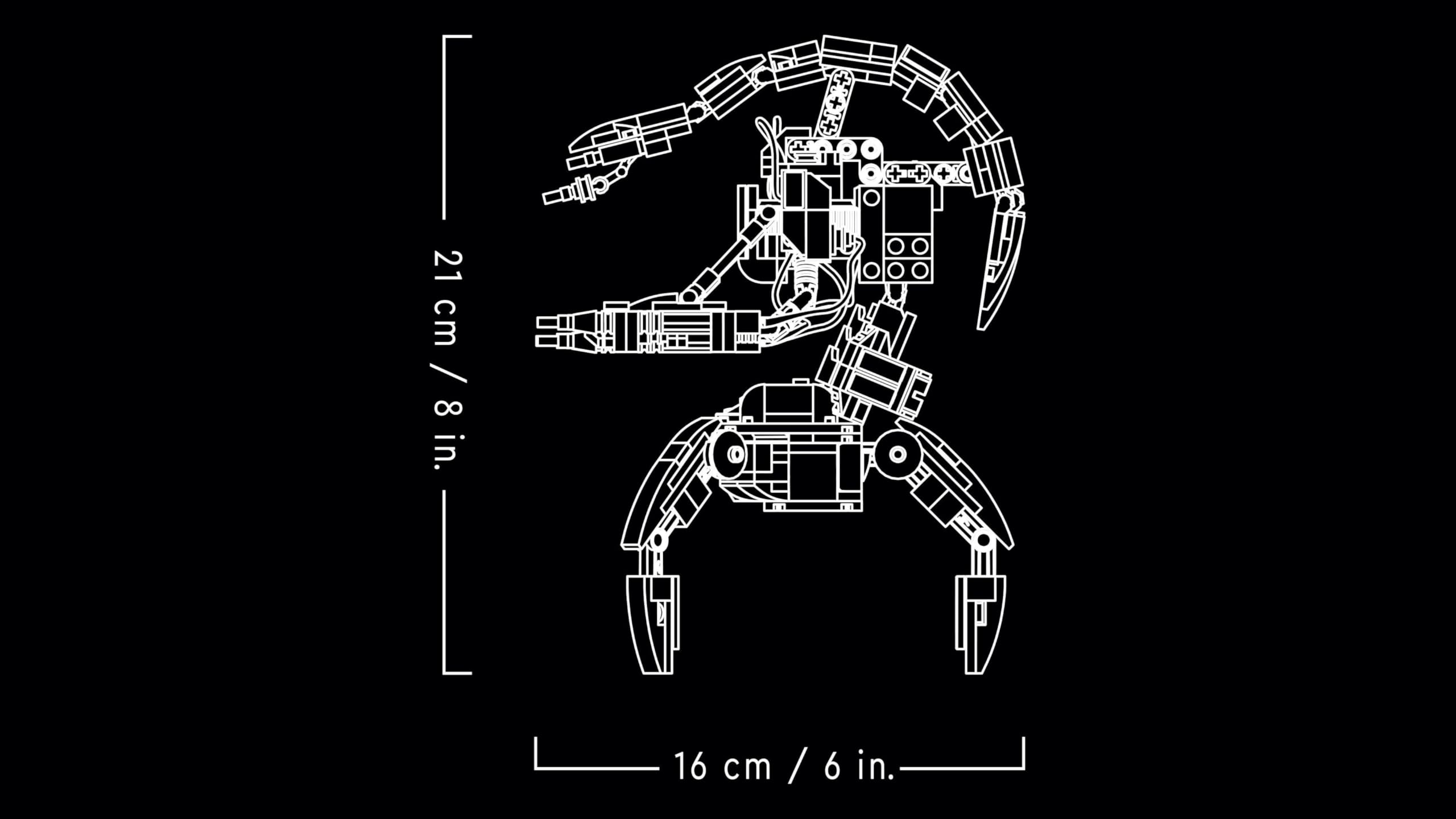 LEGO Star Wars Droideka Set 75381 - Buildable Destroyer Droid Model for Adults 11
