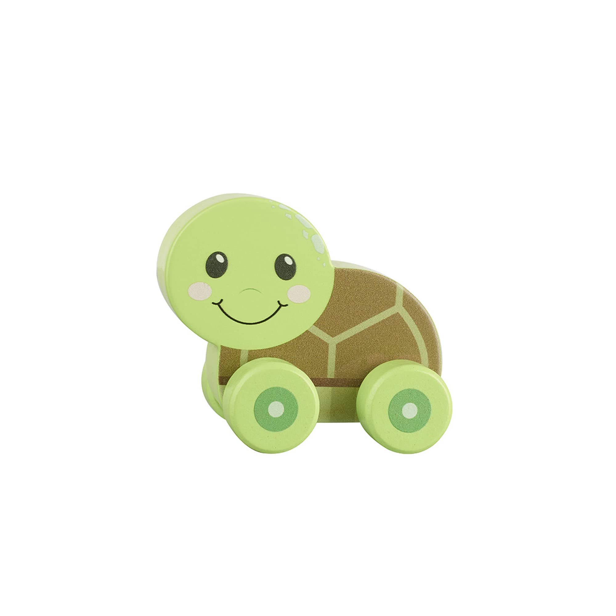 Sea Turtle Wooden Push Toy Car - Educational Vehicle for 1 Year Olds & Toddlers