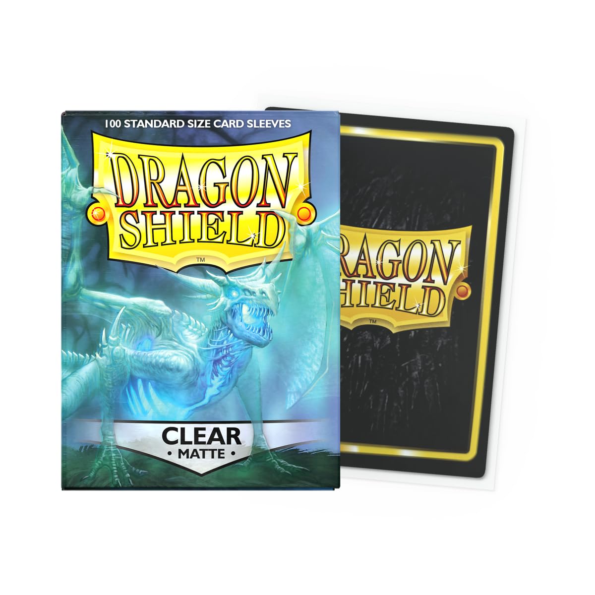 Dragon Shield Matte Standard Size Sleeves 100pk - Clear 4