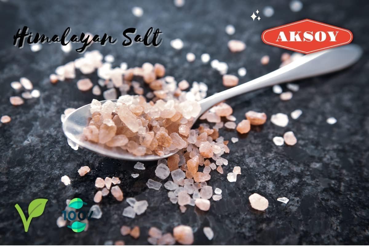 AKSOY Pink Himalayan Salt - Coarse, 1kg | GMO Free, Mineral-Rich 7