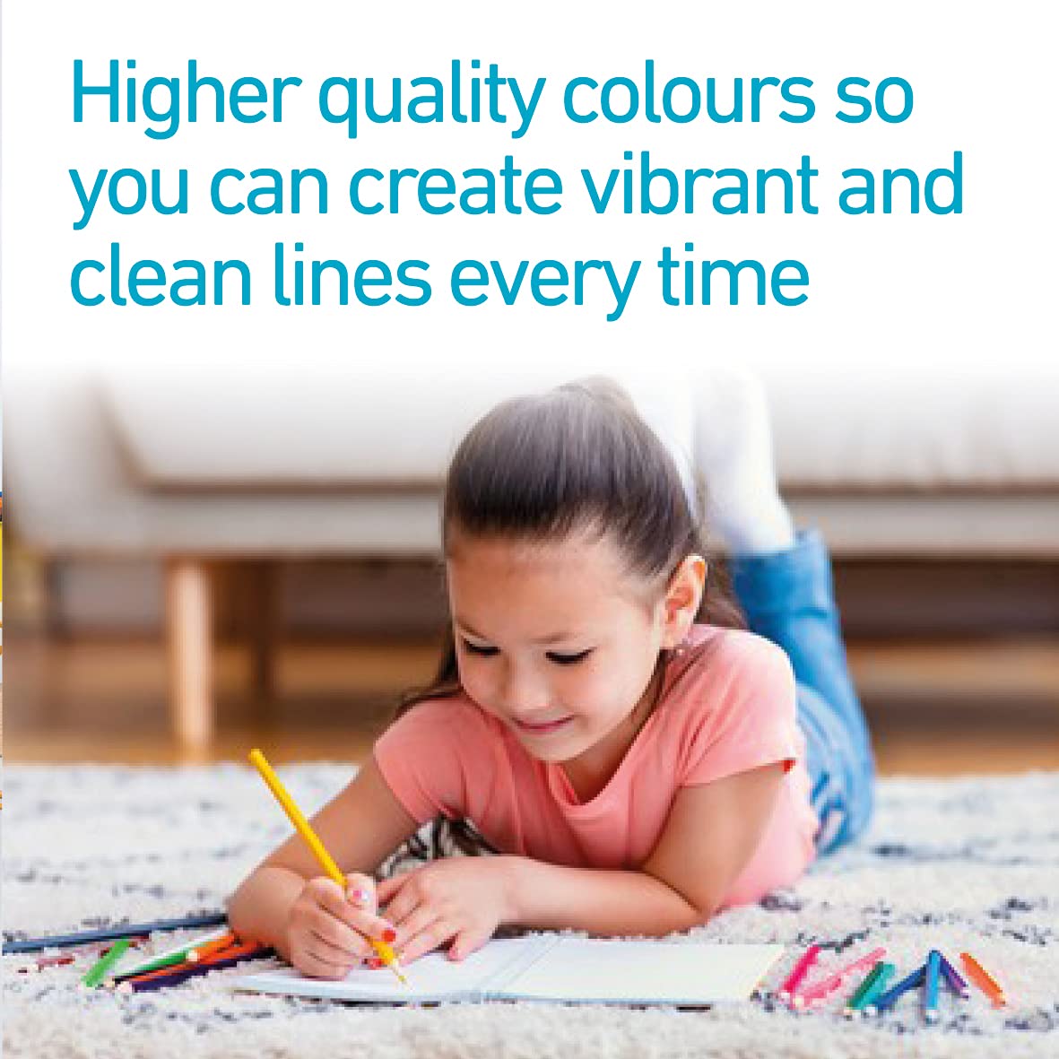 Classmaster CPW12 Coloured Pencils - Pre-Sharpened Wooden Pencils for Kids & Adults