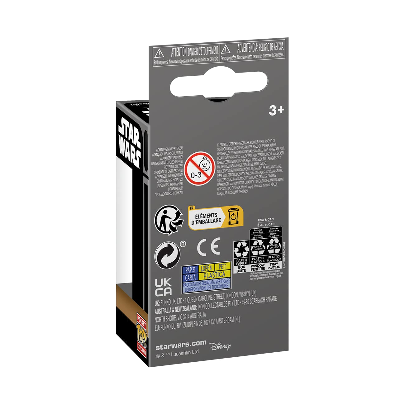 Funko Pop! Keychain - Obi-Wan Kenobi & Young Leia Organa Vinyl Figure - Star Wars Collectible 11