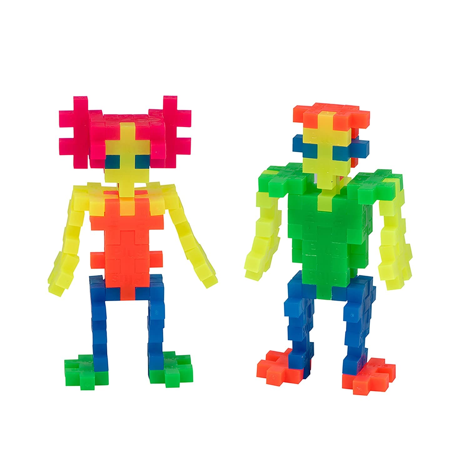 PLUS PLUS Building Blocks Toy - Neon 240 pc Creative Learning STEM Set for Ages 5+ 3