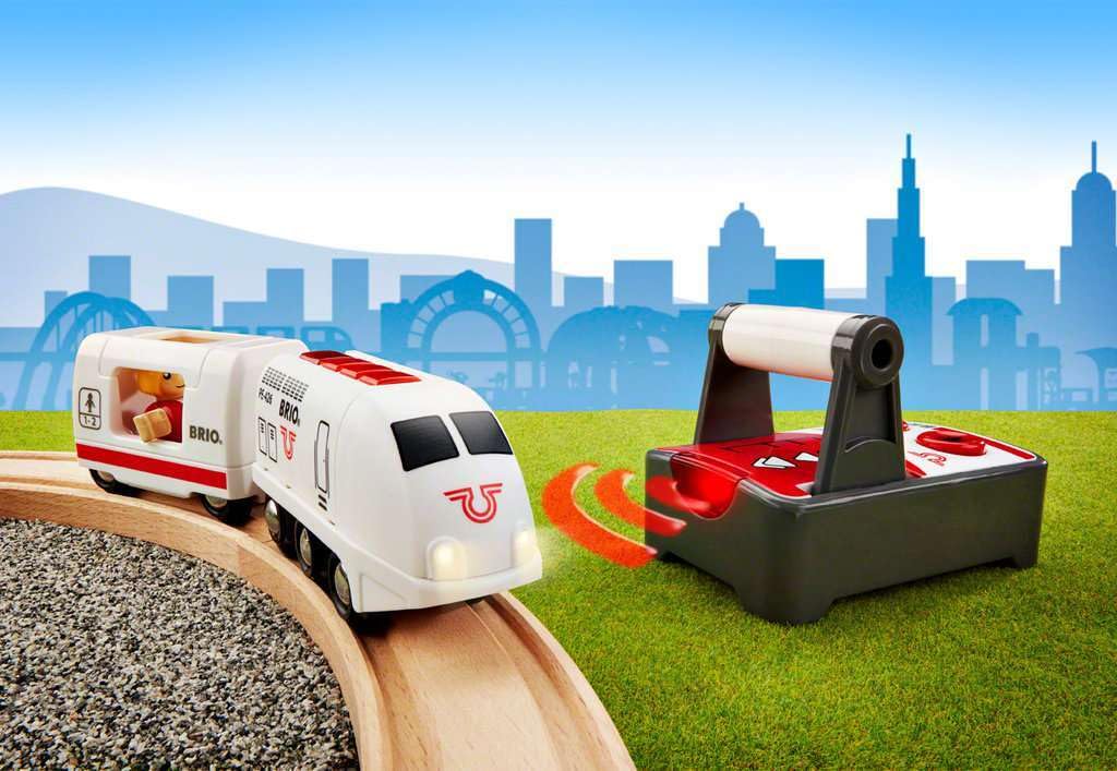 BRIO Remote Control Travel Train Toy for Kids Age 3+ | Wooden Railway Accessory | Model 33510 7