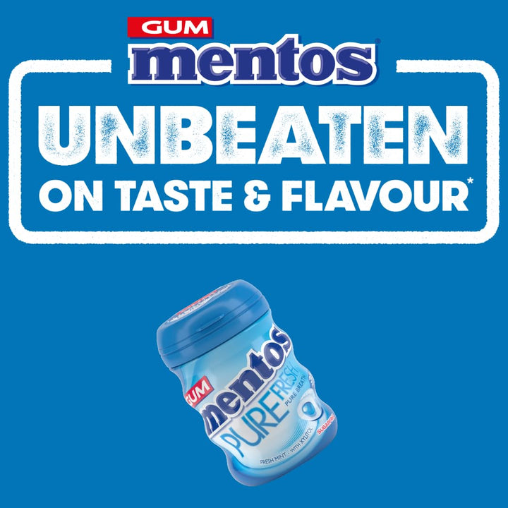 Mentos Pure Fresh Fresh Mint Chewing Gum 35 Pieces – Sugar-Free, Refreshing
