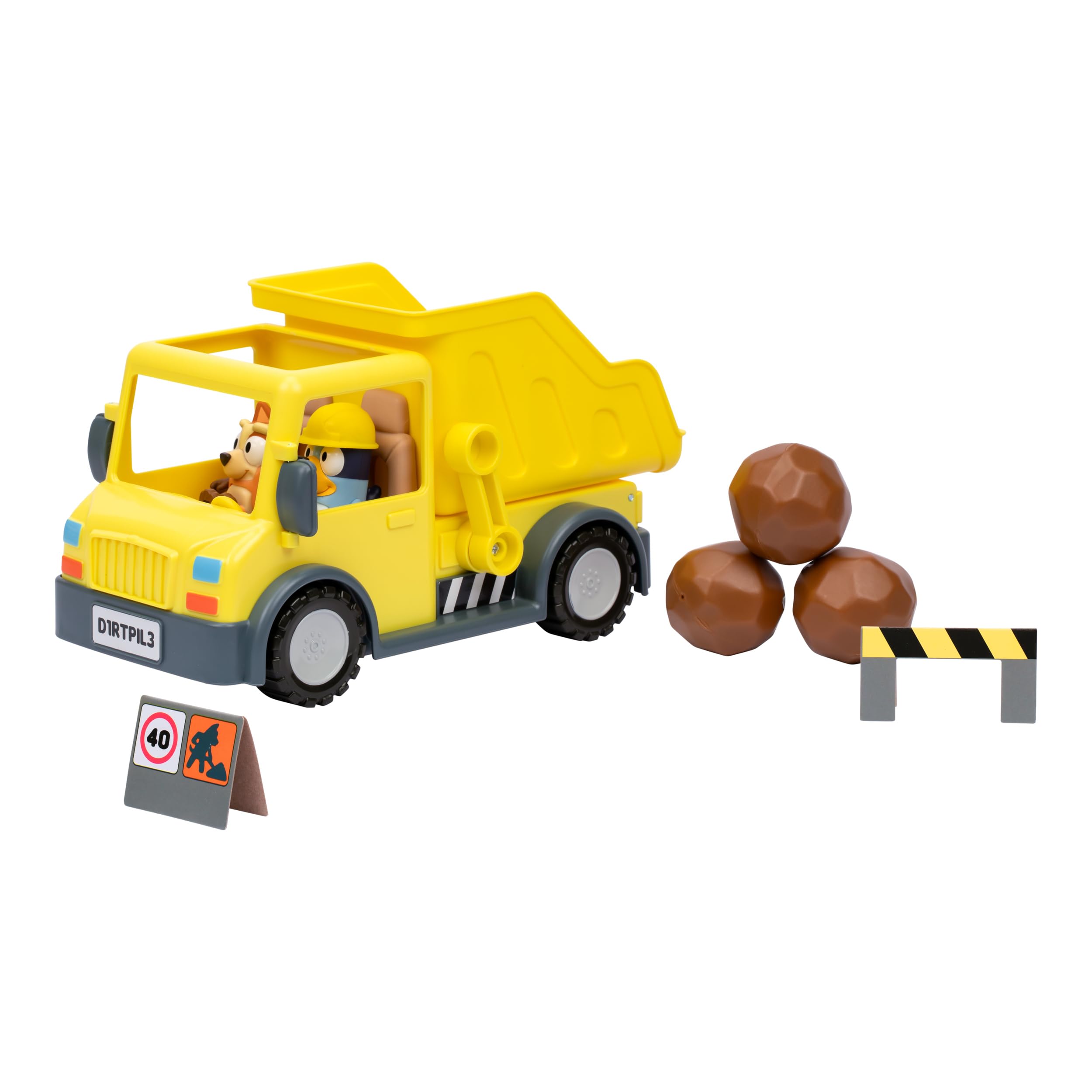 Bluey Dump Truck - Load & Unload Playset with Movable Lever & Sticker Sheet 1