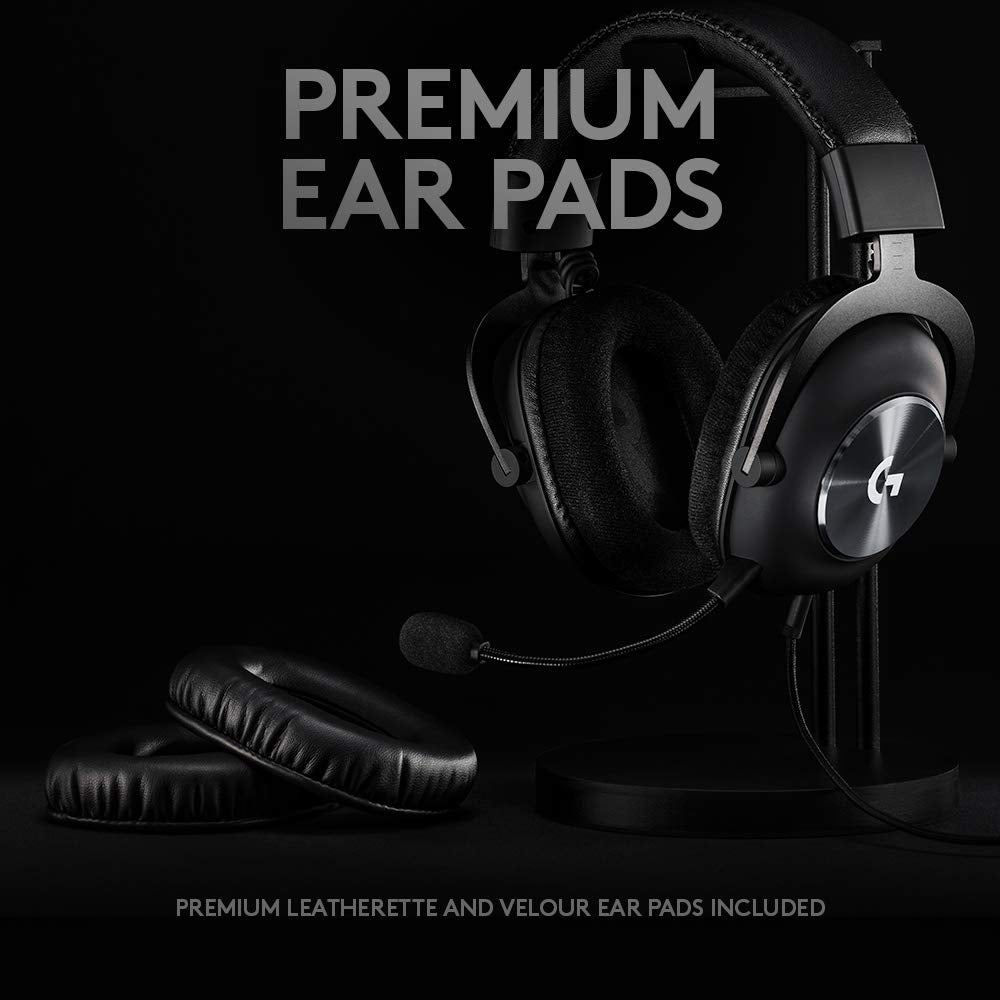 Logitech G PRO X Gaming Headset - Blue VO!CE Mic, DTS Headphone:X 7.1, PRO-G Drivers for PC/PS4/Xbox/Switch - Black 4