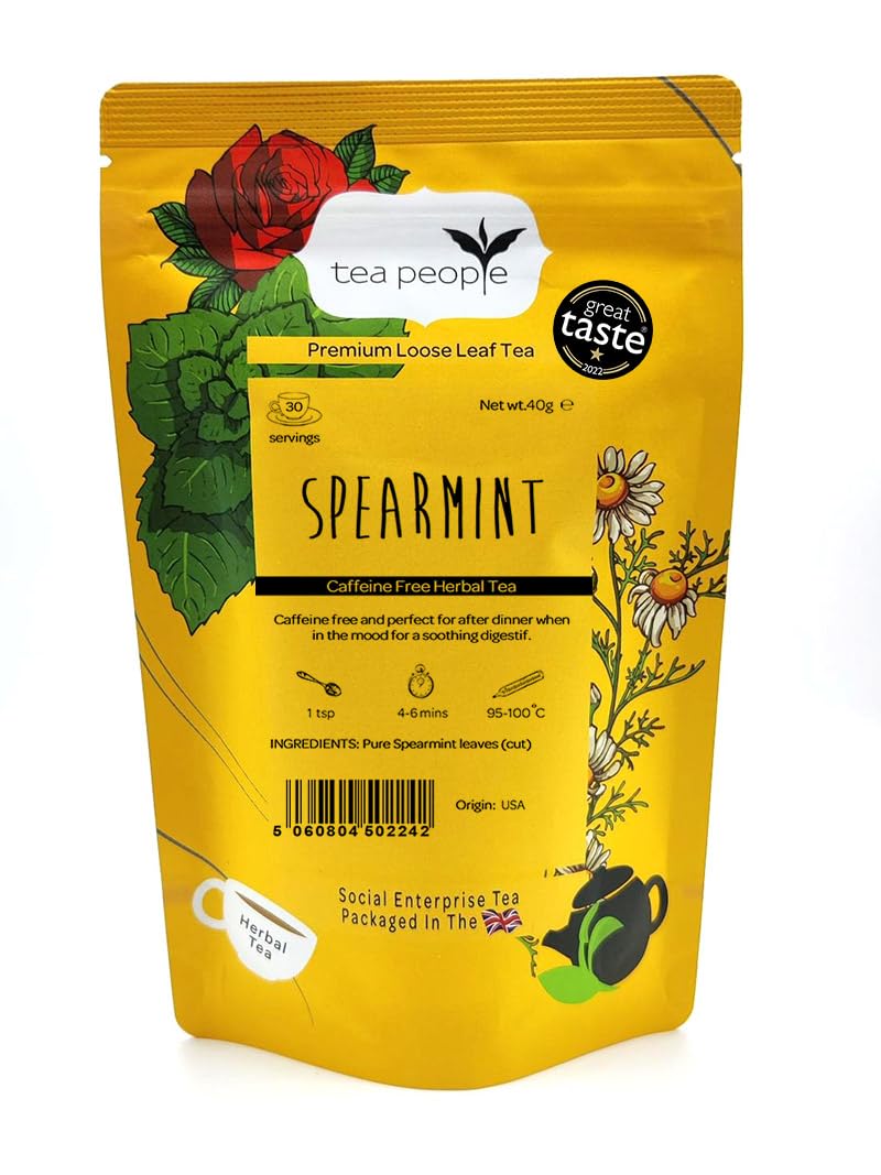 Tea People Spearmint Tea - 40g Herbal Caffeine-Free Digestive Tea