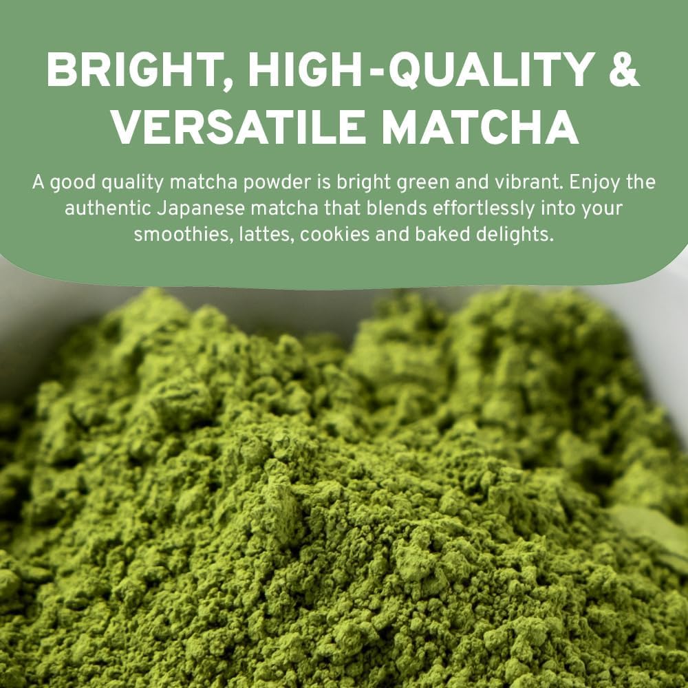 HANDPICK Japanese Matcha Green Tea Powder (100g) - Culinary Grade, Non-GMO, Resealable Packaging