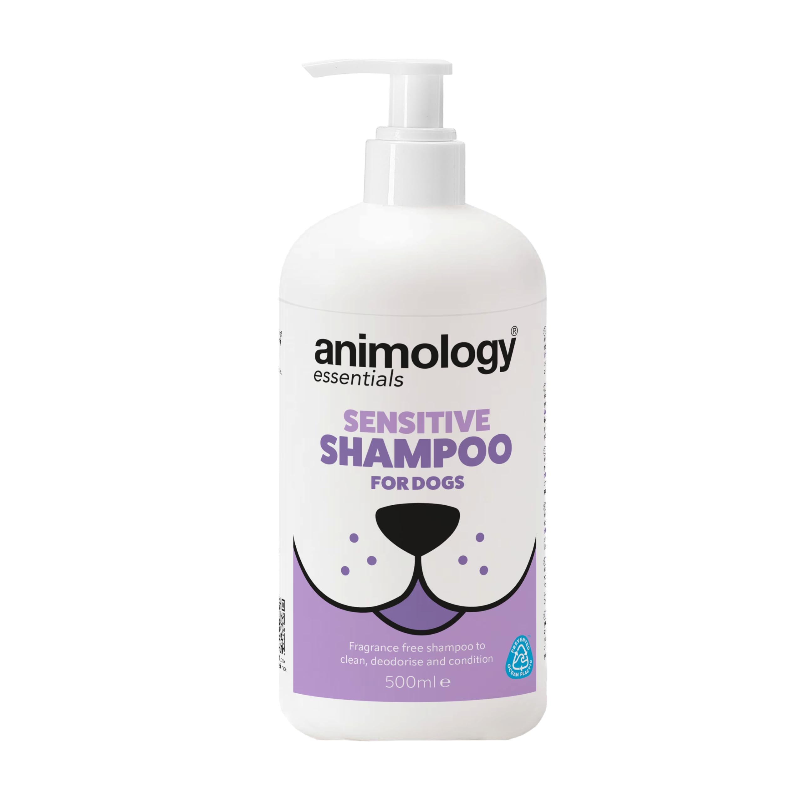 Animology Essentials Sensitive Dog Shampoo - Fragrance-Free, Gentle Formula, Built-in Conditioner | 500ml 1