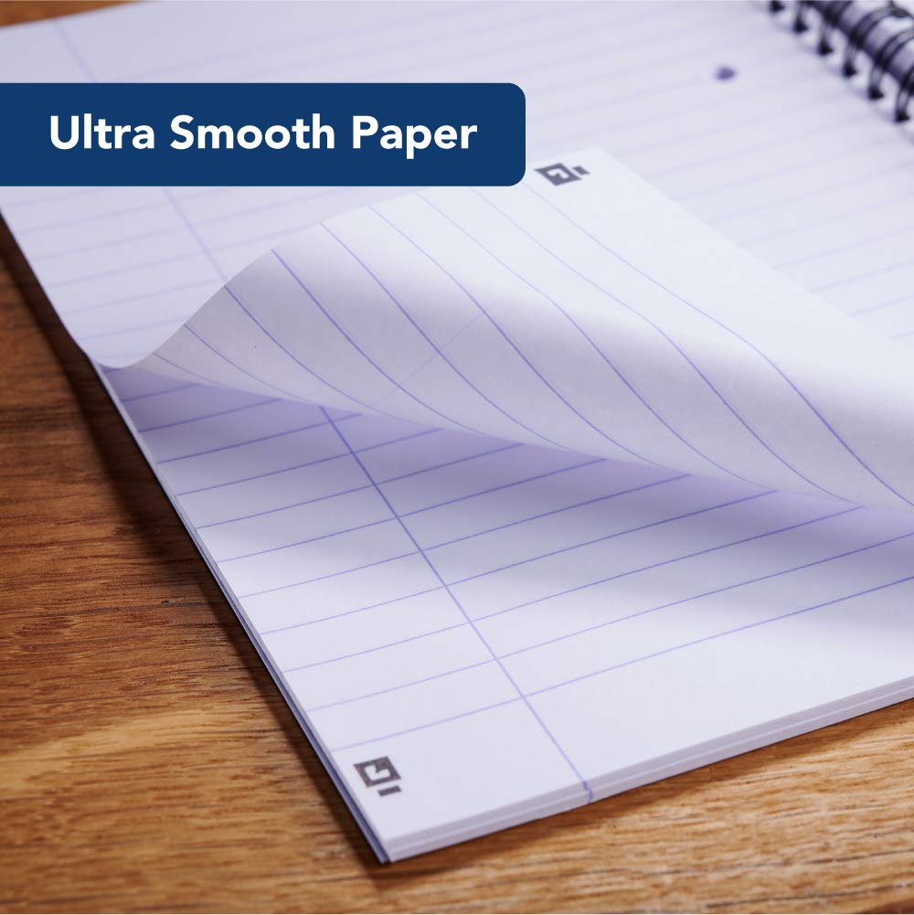 Oxford My Notes A5 Wirebound Notebooks - Ruled, Perforated, 200 Pages, Pack of 3 Navy 2