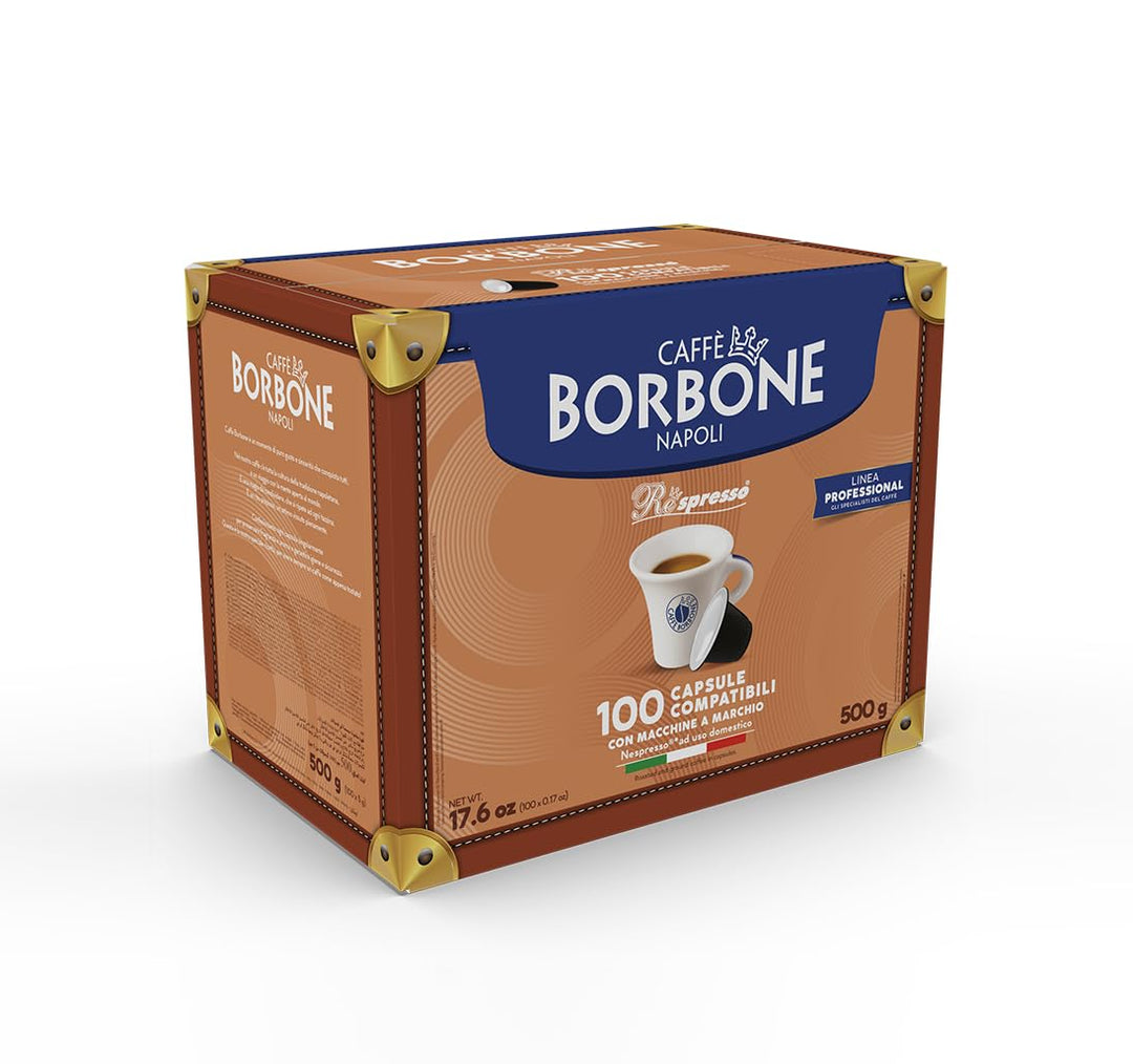 Caffè Borbone Respresso Black Coffee Blend - 100 Capsules for Nespresso Machines