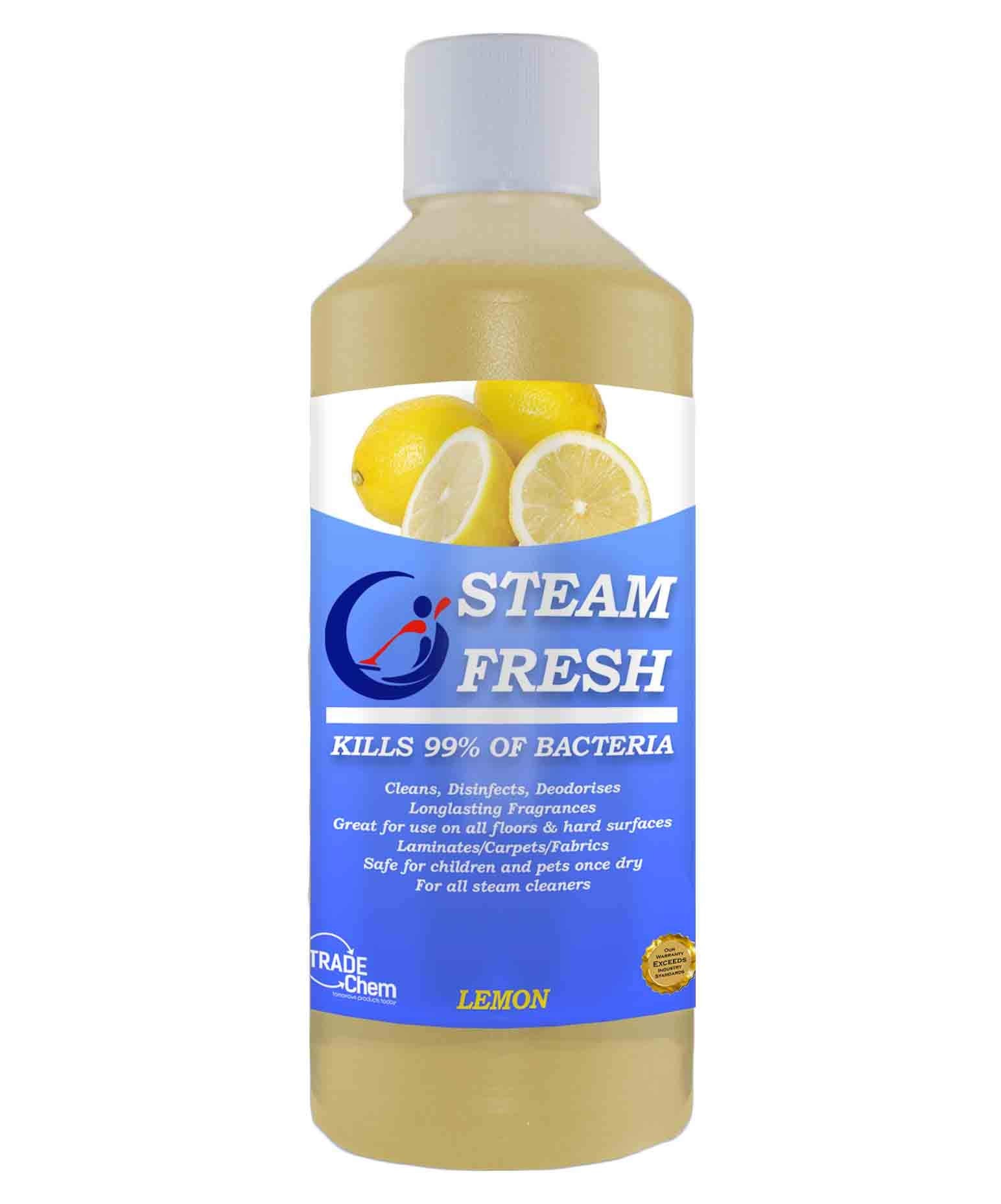 Trade Chemicals Steam Fresh Floor Cleaner Detergent - Enhanced Steam Cleaning, Lemon Scent, 500ml 1