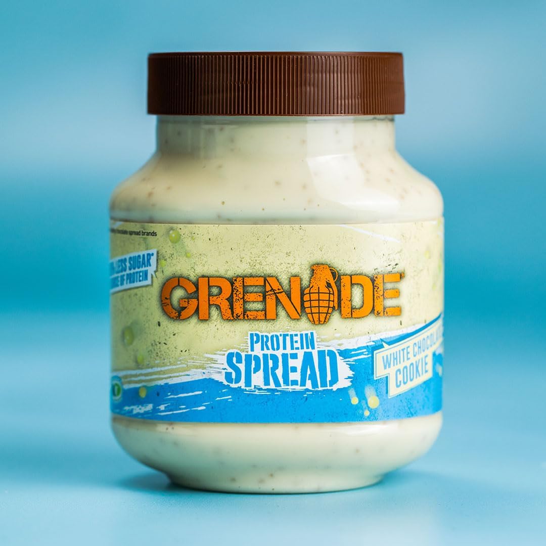 Grenade White Chocolate Cookie Protein Spread 360g - High Protein, Low Sugar, Vegetarian Friendly