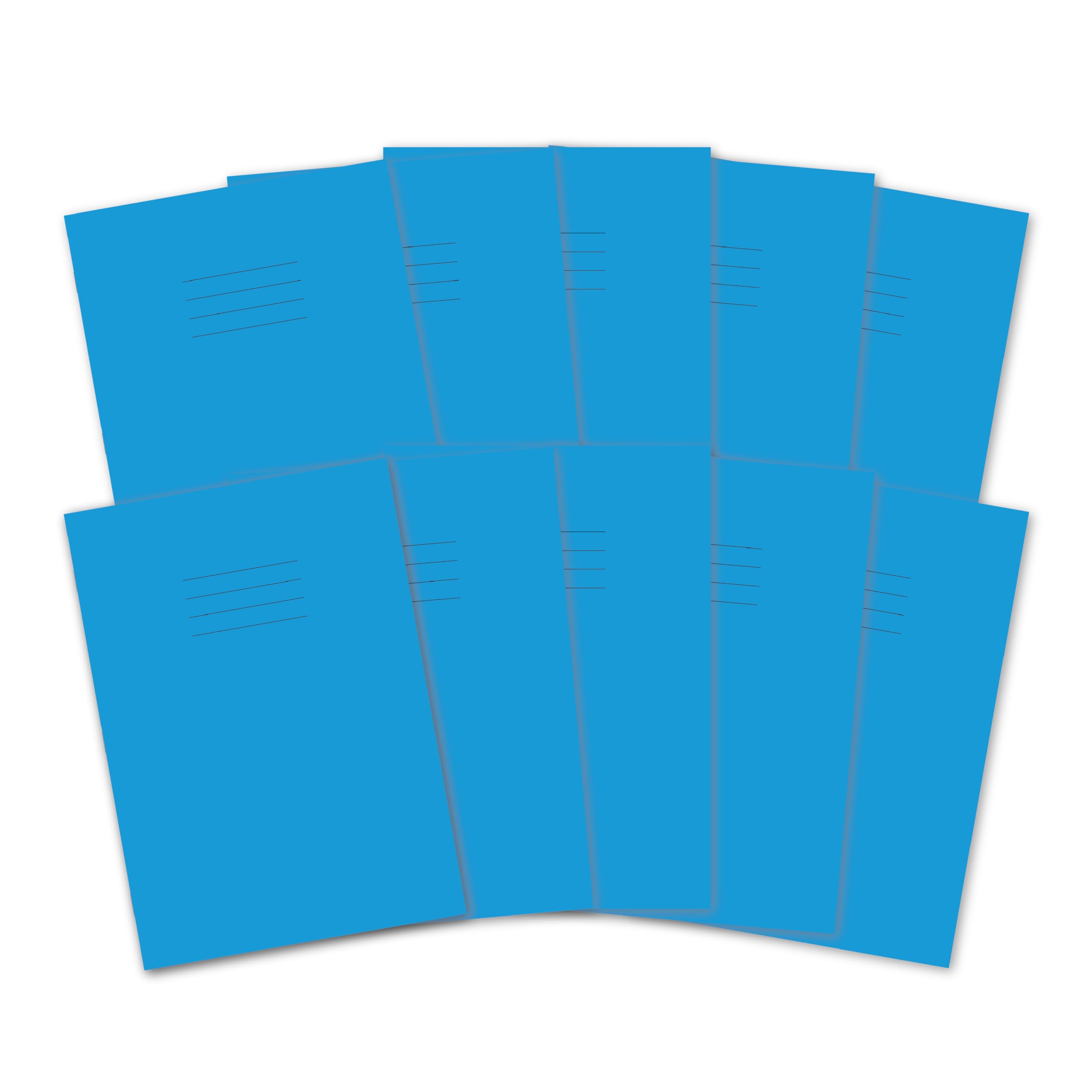 Hamelin A4 Exercise Book - 8mm Ruled & Margin, 48 Pages, Light Blue | Pack of 10