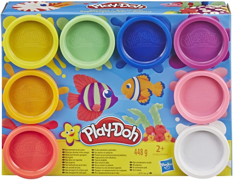 Play-Doh 8-Pack Rainbow Non-Toxic Modeling Compound with 8 Colors 2