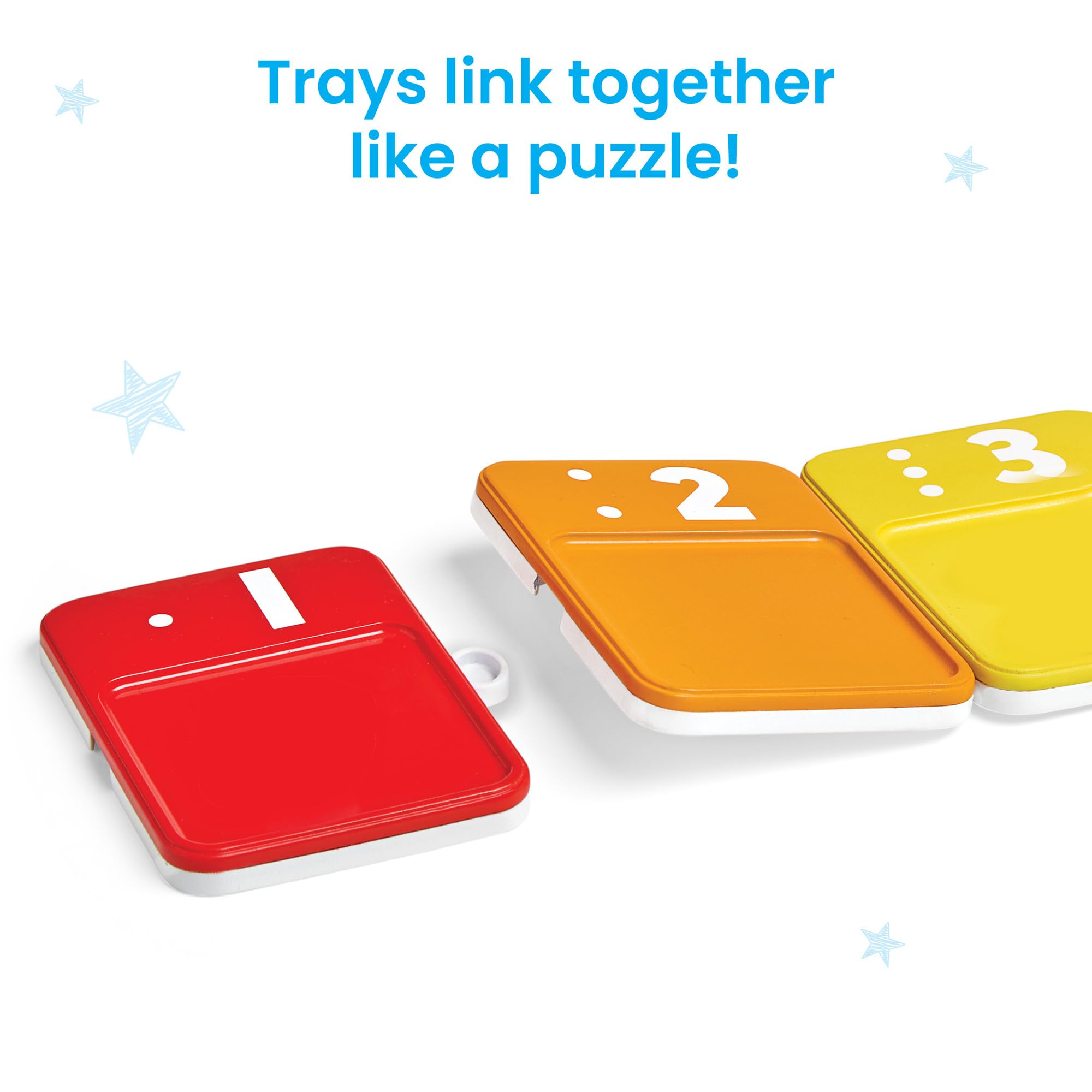 hand2mind Sensory Number Trays Set - Counting & Tracing for Ages 3+ | Recycled Plastic 5
