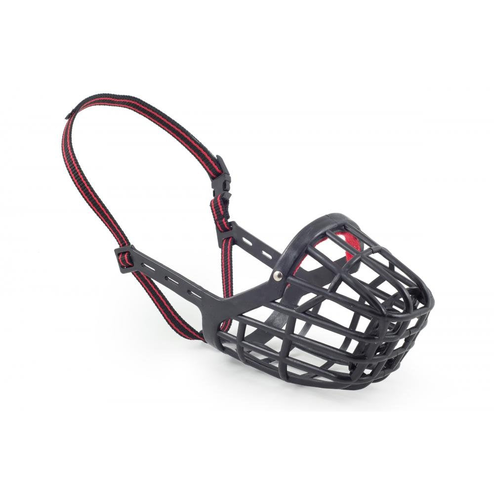 Ancol Plastic Clear Basket Muzzle - Strong Biting Control | Size 7