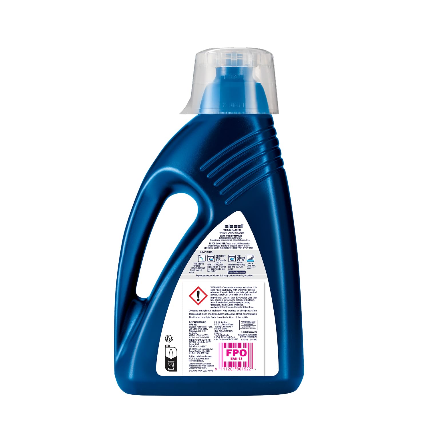 BISSELL Wash & Refresh with Febreze Blossom & Breeze Carpet Detergent | 1.5L Liquid | Safe for Kids & Pets
