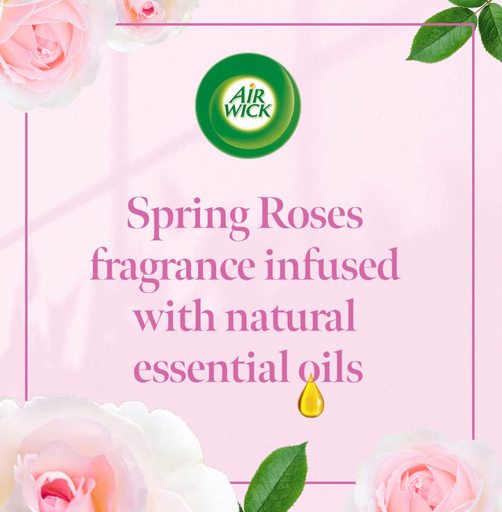 Air Wick - Spring Roses Plug-in Air Freshener Refill - 19ml Pack of 6