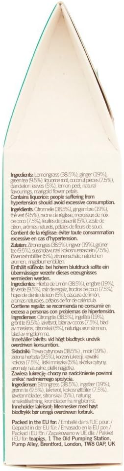 teapigs Cleanse Detox Tea, 15 Stück – Bio-Kräutertee mit Zitronengras, Ingwer und Kokosnuss 6