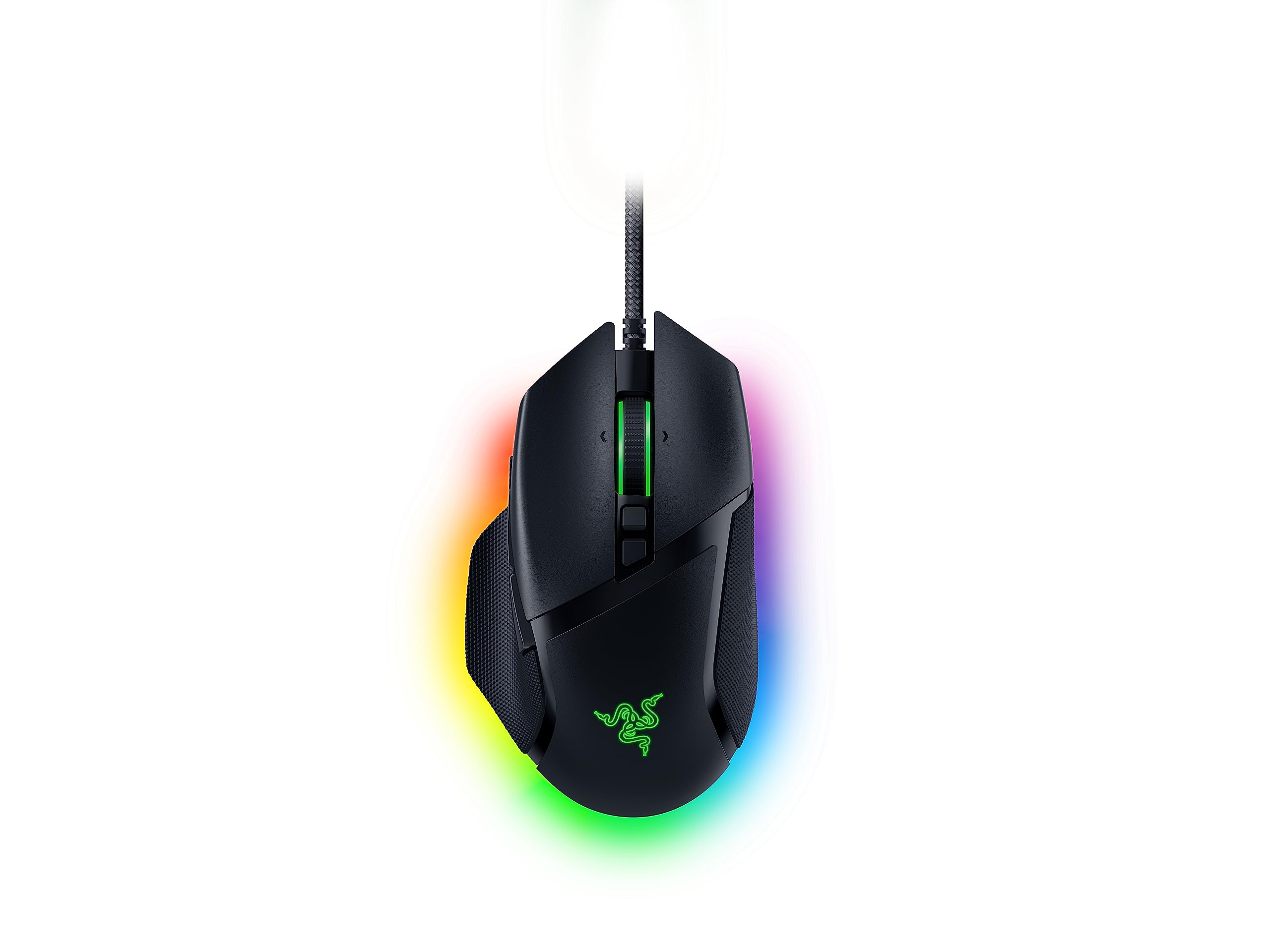 Razer Basilisk V3 – Kabelgebundene, anpassbare Gaming-Maus (10+1 programmierbare Tasten, HyperScroll-Neigungsrad, 11 Chroma-RGB-Beleuchtungszonen, optische Mausschalter, optischer Focus+-Sensor mit 26.000 DPI) Schwarz