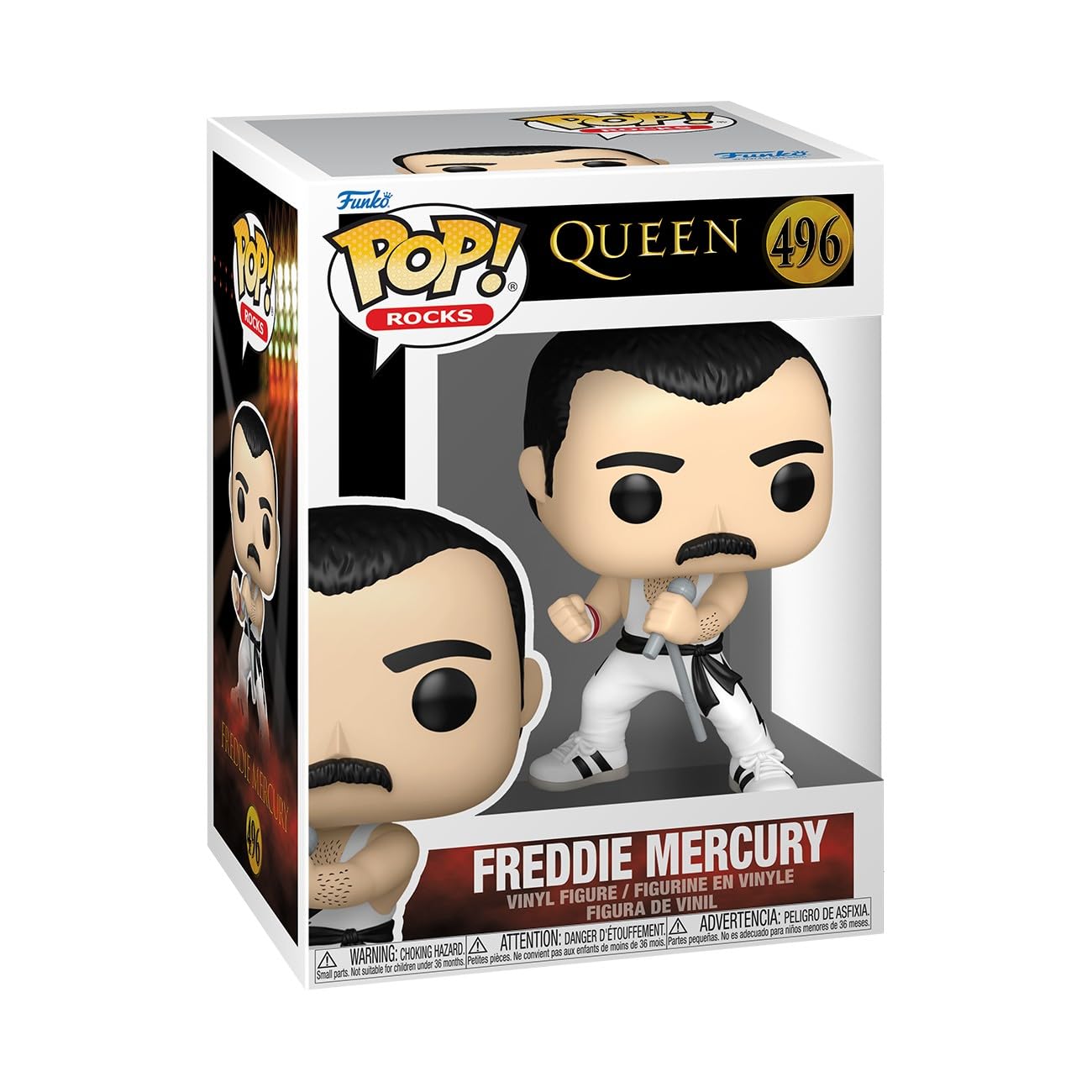 Funko POP! Rocks: Freddie Mercury - White Singlet (Model 75373) | Vinyl Figure 1