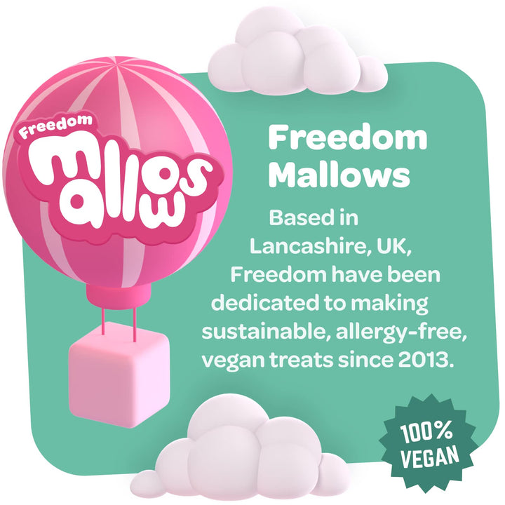 Freedom Confectionery - Vanilla Mini Pink & White Marshmallows 1kg Bag
